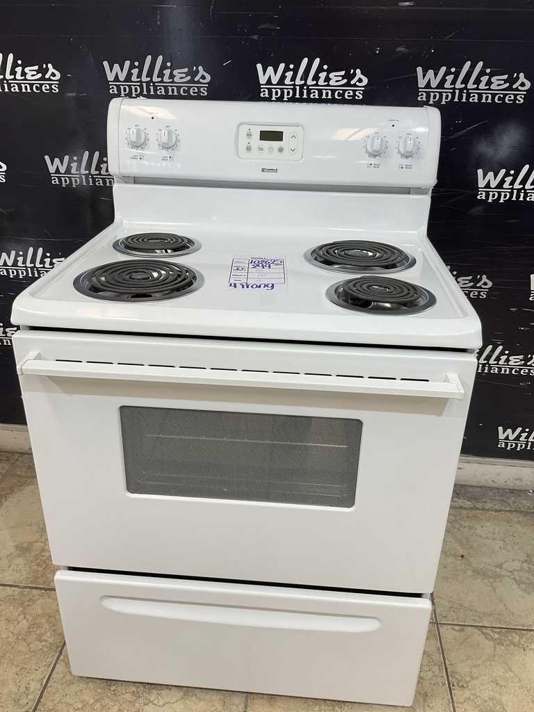 Kenmore Used Electric Stove 220volts (40/50 AMP) 30inches {4 prong} (White) 