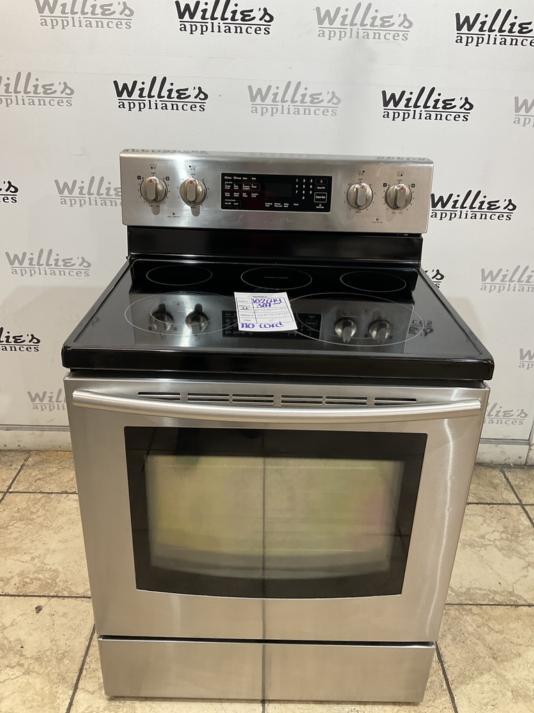 Samsung Used Electric Stove 220volts (40/50 AMP) 30inches {no cord} (Stainless steel) 