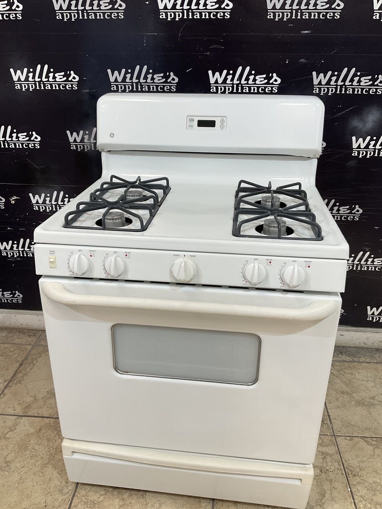 Ge Used Natural Gas Stove 30inches (White) 