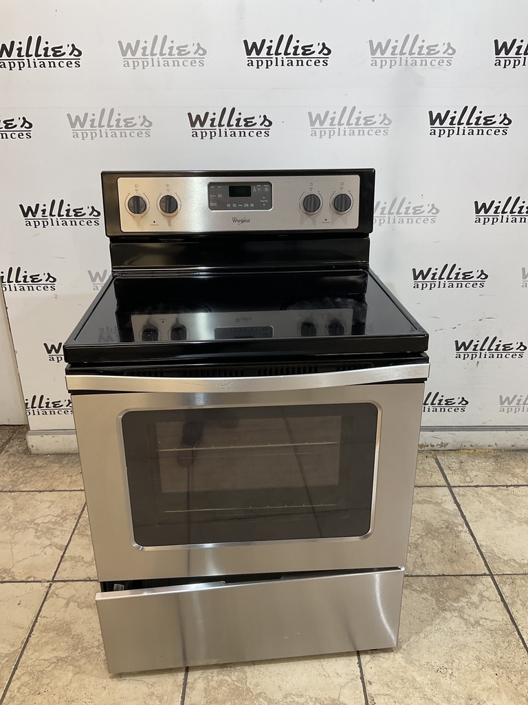 Whirlpool Used Electric Stove 30inches {no cord} (Stainless Steel) 