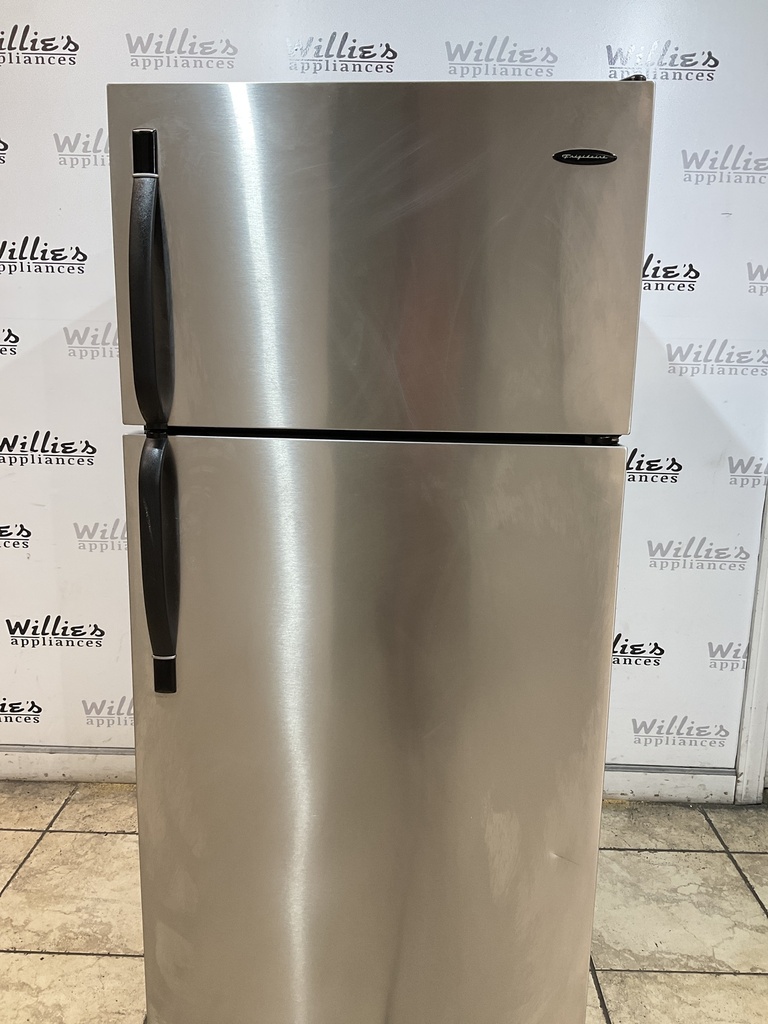 Frigidaire Used Refrigerator Top and Bottom 30x66 (Stainless Steel) 