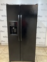 Ge Used Refrigerator Side by Side 32x67 (Black) 