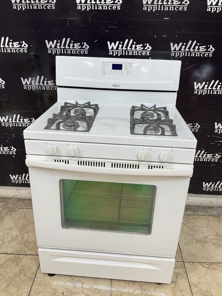 Whirlpool Used Natural Gas Stove 30inches (White) 