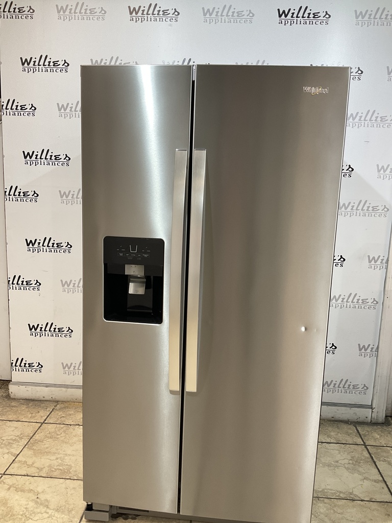 Whirlpool Used Refrigerator Side by Side 36x70 (Stainless Steel) 