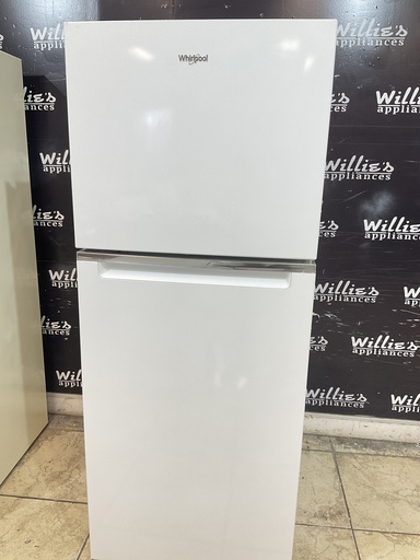[101680] Whirlpool Used Refrigerator Top and Bottom 24x61 (White) 