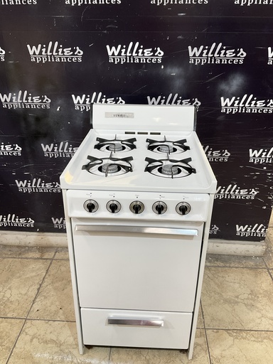 [102688] Summit Used Natural Gas Stove 20inches (White) 