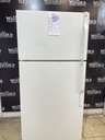 Ge Used Refrigerator Top and Bottom 28x65 (White) 