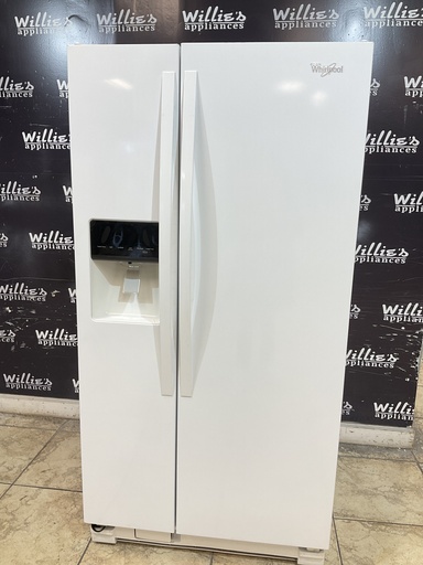 [102740] Whirlpool Used Refrigerator Side by Side 33x65 1/2” (White)