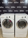 Lg Used Electric Set Washer/Dryer Front-load 27/27inches {4 prong}  (White) 