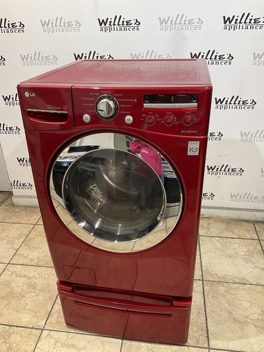 [102838] Lg Used Washer Front-load 27inches  (Red)