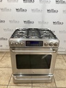 Ge Cafe Used Natural Gas Stove Double Oven 30inches (Stainless Steel) 