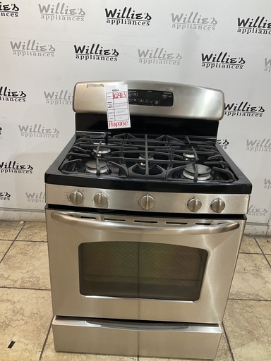 [102913] Ge Used Gas Propane Stove 30inches (Stainless Steel) 
