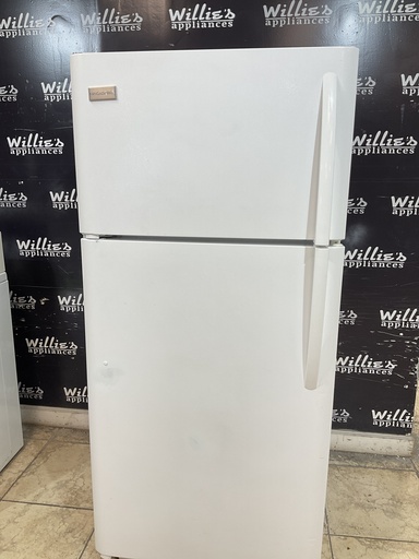 [102917] Frigidaire Used Refrigerator Top and Bottom 30x66 (White) 