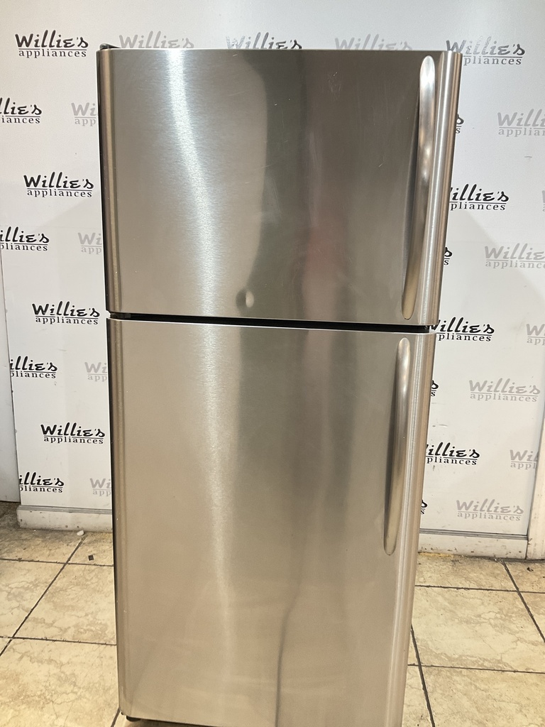 Frigidaire Used Refrigerator Top and Bottom 30x68 1/2. (stainless steel) 