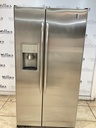 Ge Used Refrigerator Side by Side Counter Depth 36x69 1/2” (Stainless Steel) 