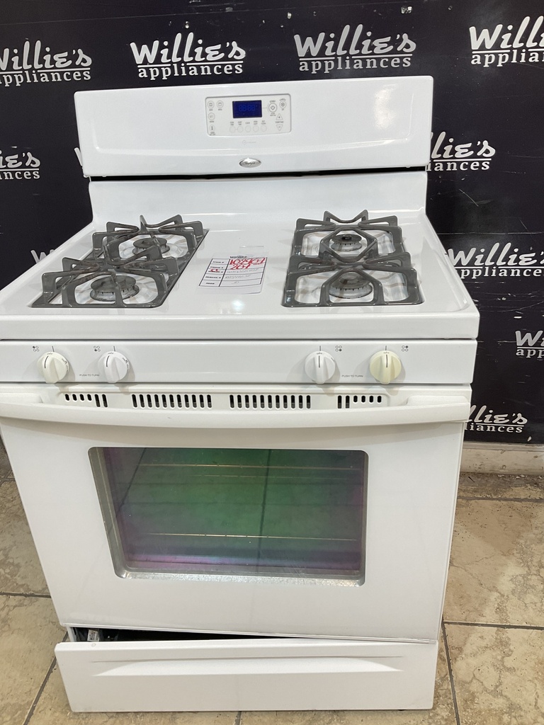 Whirlpool Used Natural Gas Stove 30inches (white) 