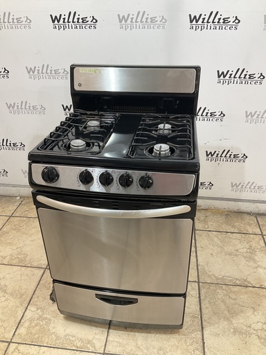[102982] Ge Used Gas Propane Stove 24inches (Stainless Steel) 