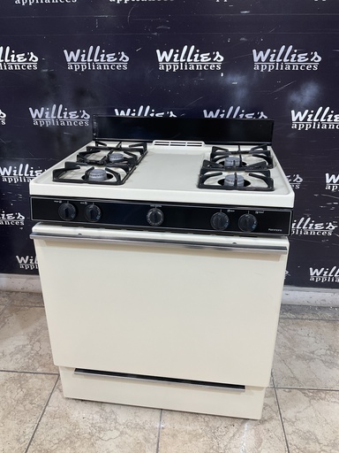 [103009] Kenmore Used Natural Gas Stove 30inches (Bisque/Black) 