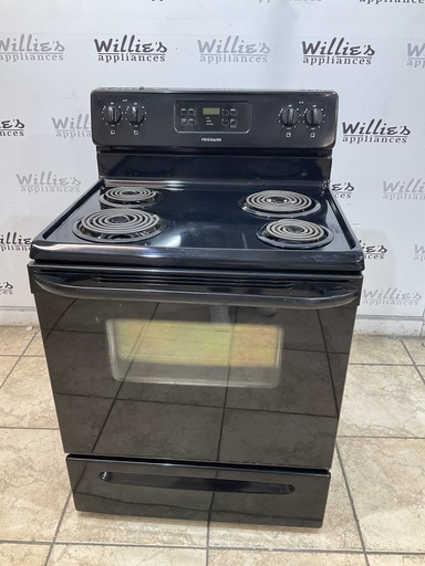 [103008] Frigidaire Used Electric Stove 220volts (40/50 AMP) 30inches {no cord} (Black) 