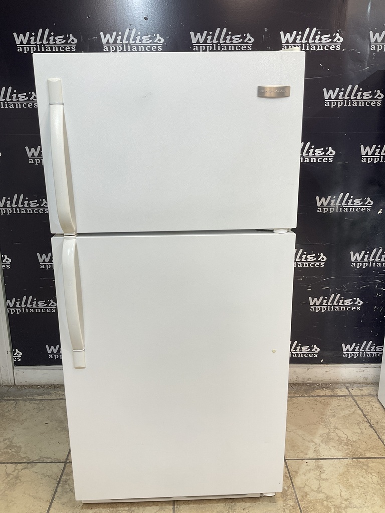 Frigidaire Used Refrigerator Top and Bottom 28 1/2” x 60” (White) 