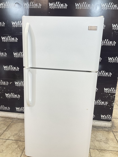 [103027] Frigidaire Used Refrigerator Top and Bottom 30x66 (White) 