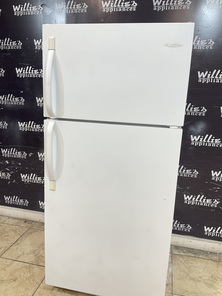 Frigidaire Used Refrigerator Top and Bottom 30x65 1/2” (White) 