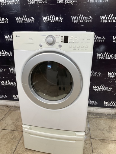 [103084] Lg Used Natural Gas Dryer 27inches (White) 