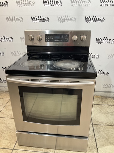 [103099] Samsung Used Electric Stove 220volts (40/50 AMP) 30inches {no cord} (Stainless steel) 