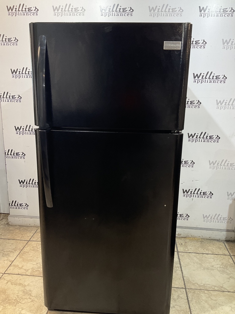 Frigidaire Used Refrigerator Top and Bottom 30x65 1/2” (Balck) 