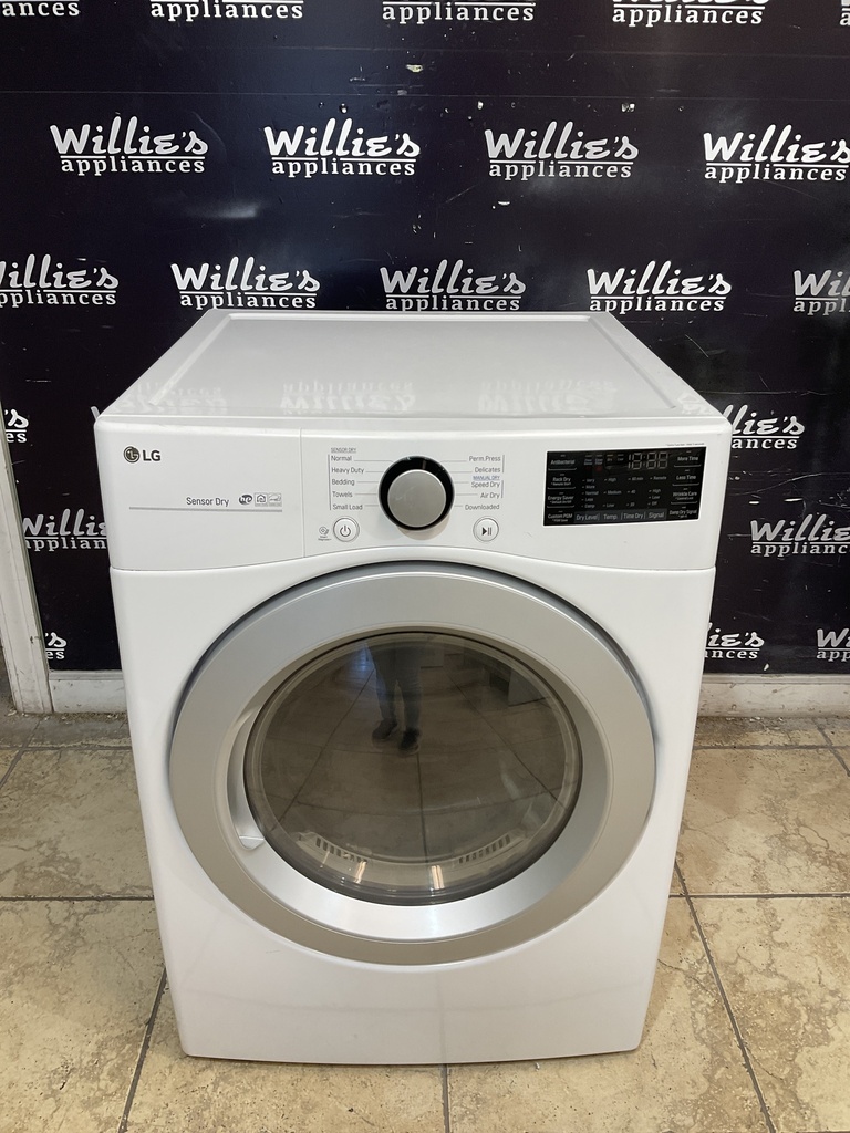 Lg Used Electric Dryer 220volts (30 AMP) 27inches {4 prong} (White) 