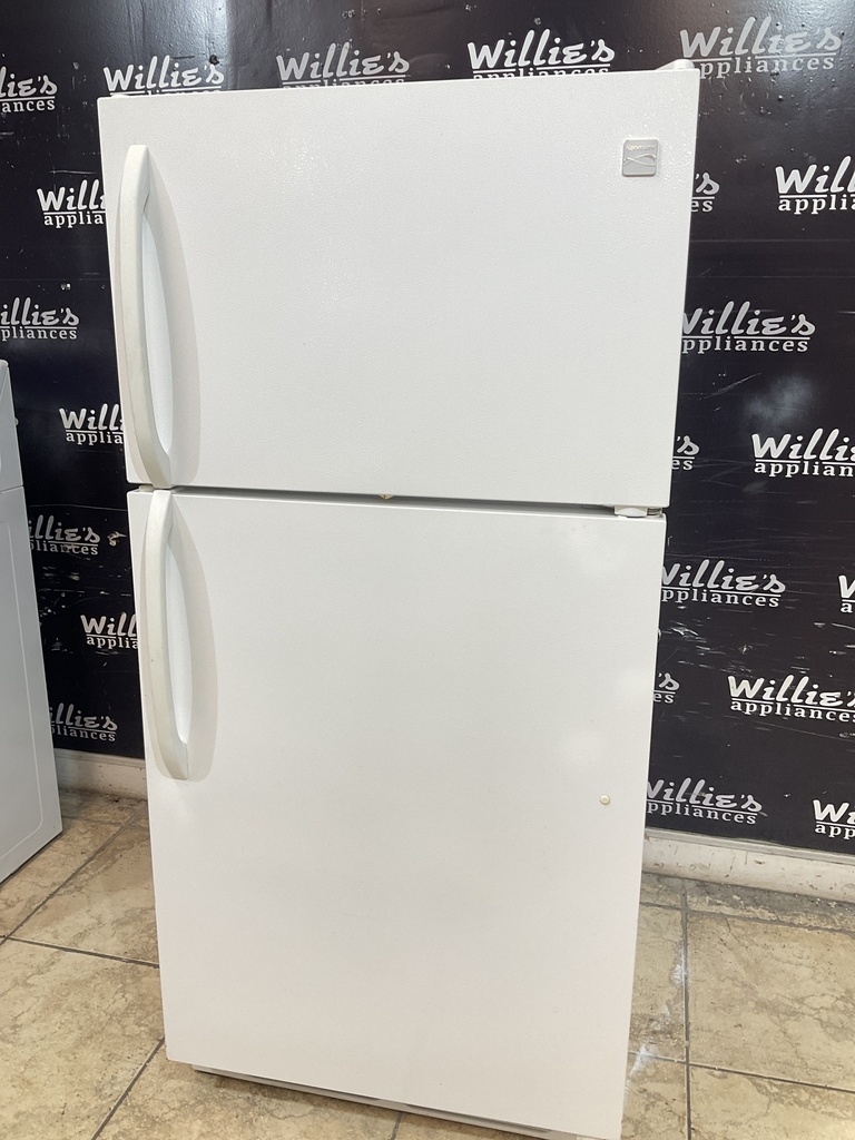 Kenmore Used Refrigerator Top and Bottom 28 1/2” x 60” (White) 