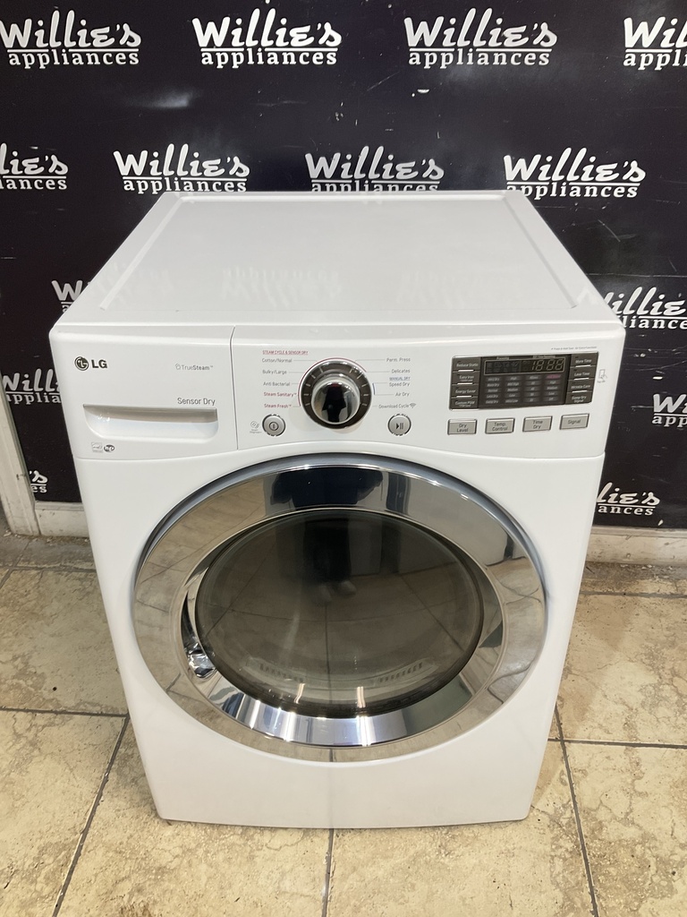Lg Used Electric Dryer 220volts (30 AMP) 27inches {3 prong} (White)