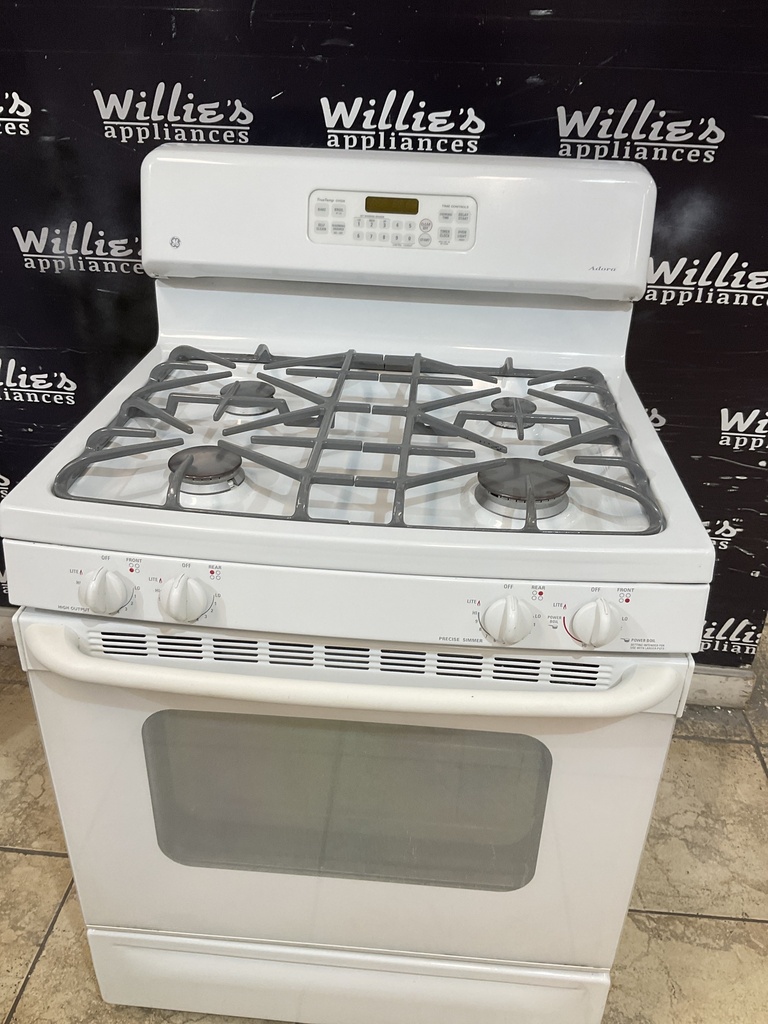 Ge Used Natural Gas Stove 30inches (White) 