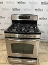 Ge Used Natural Gas Stove Double Oven 30inches (Stainless Steel)