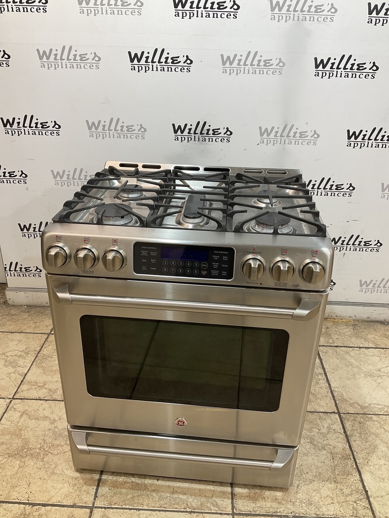 Ge Cafe Used Natural Gas Stove 30inches (Stainless Steel) 