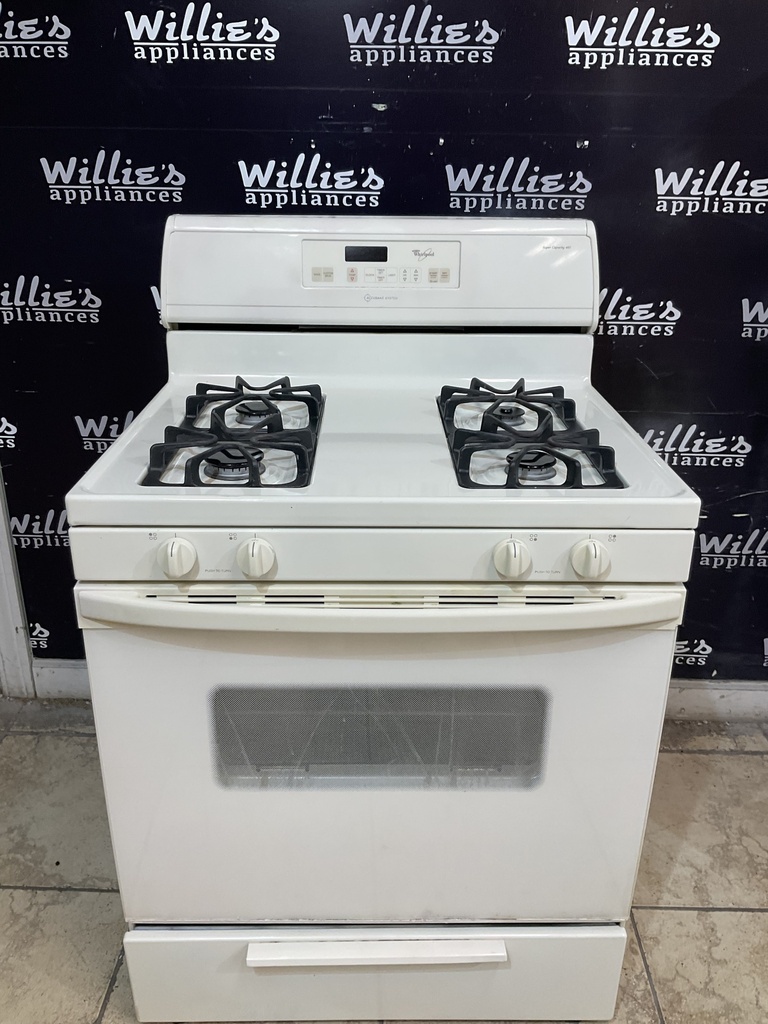 Whirlpool Used Natural Gas Stove 30inches (Bisque) 