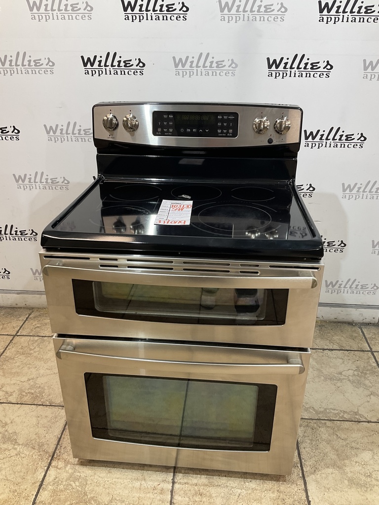 Kenmore Used Electric Stove Double Oven  220volts (40/50 AMP) 30inches {3 prong} (Stainless Steel) 
