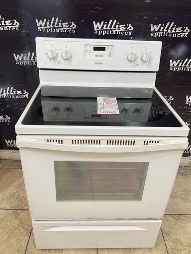 [103157] Whirlpool Used Electric Stove 220volts (40/50 AMP) 30inches {3 prong} (White) 
