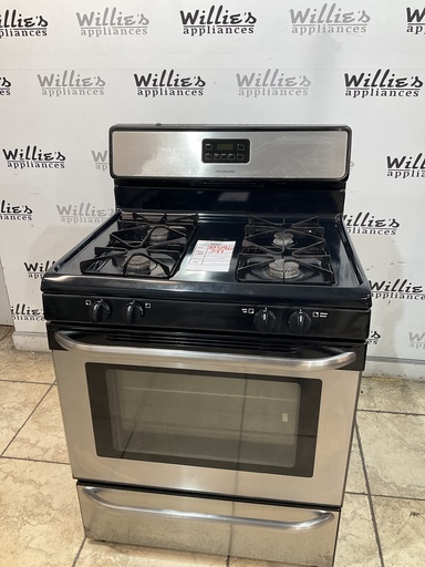 [103146] Frigidaire Used Natural Gas Stove  30inches (Stainless Steel) 