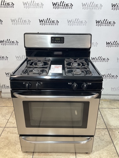 [103158] Frigidaire Used Natural Gas Stove 30inches (Stainless Steel)  