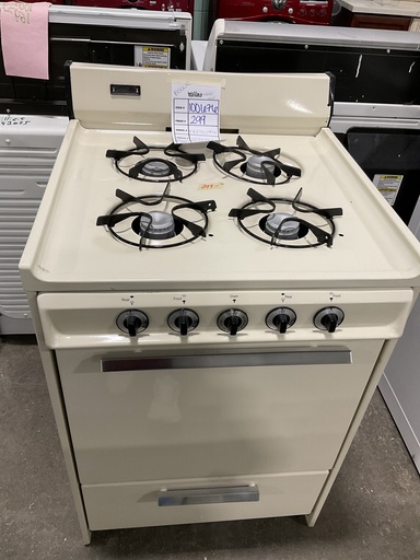 [100676] Magic Chef Used Natural Gas Stove 24inches (Bisque) 