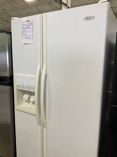[100699] Whirlpool Used Refrigerator Side by Side 36x69 (White) 