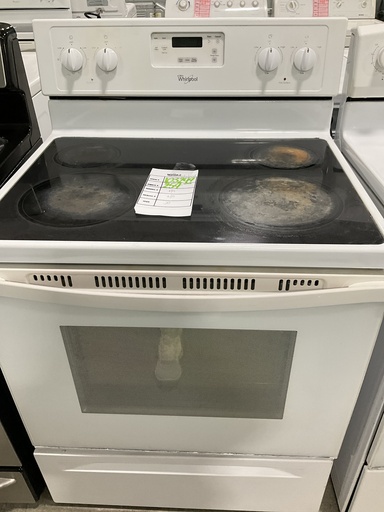 [103249] Whirlpool Used Electric Stove 30inches (white) 