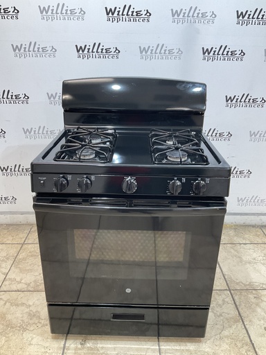[103297] Ge Used Natural Gas Stove 30inches (Black) 