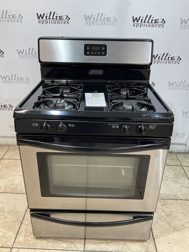 [103305] Frigidaire Used Natural Gas Stove 30inches (Stainless Steel) 