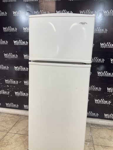 [103314] Whirlpool Used Refrigerator Top and Bottom 28 1/2” x 68” (White) 