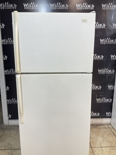 [103355] Whirlpool Used Refrigerator Top and Bottom 30x66 (White) 