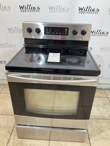 [103356] Samsung Used Electric Stove 220volts (40/50 AMP) 30inches {no cord} (Stainless steel) 