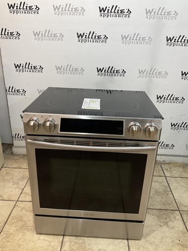 [103351] Samsung Used Electric Stove 220volts (40/50 AMP) 30inches {3 prong} (Stainless steel) 