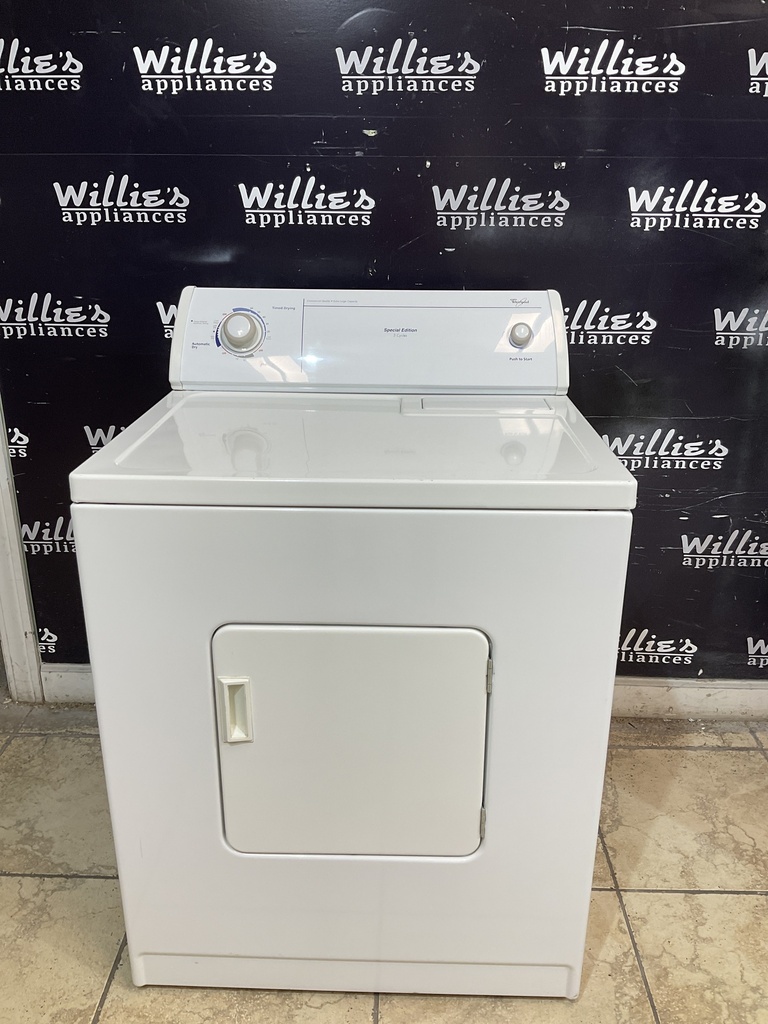 Whirlpool Used Electric Dryer 220volts (30 AMP) 29inches {3 prong} (White) 